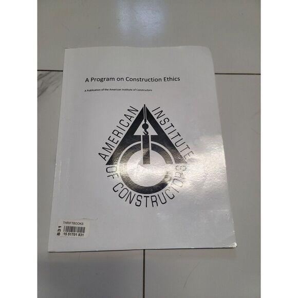 ⭐️ American Institute of Constructors book - a program on construction ethics - Picture 1 of 2